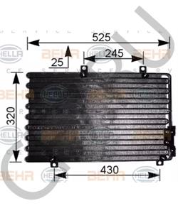 60813793 Конденсатор, кондиционер FIAT в городе Екатеринбург