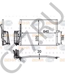 52 48 5120 Конденсатор, кондиционер OPEL в городе Екатеринбург