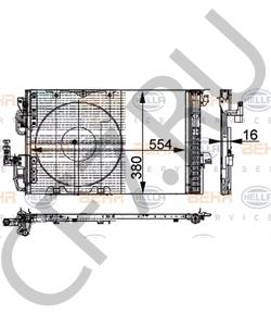 93 17 0608 Конденсатор, кондиционер OPEL в городе Екатеринбург