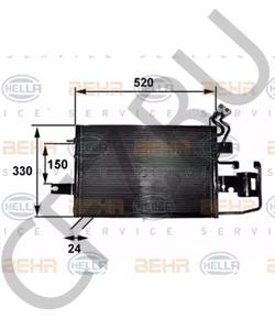 6U0 820 399 A Конденсатор, кондиционер VW в городе Екатеринбург