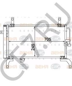 46432043 Конденсатор, кондиционер FIAT в городе Екатеринбург