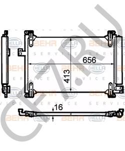 51751384 Конденсатор, кондиционер FIAT в городе Екатеринбург