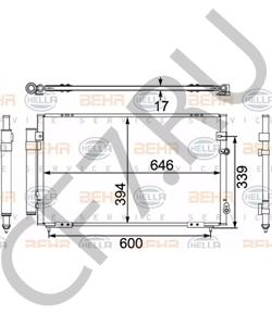 88460-30790 Конденсатор, кондиционер LEXUS в городе Екатеринбург