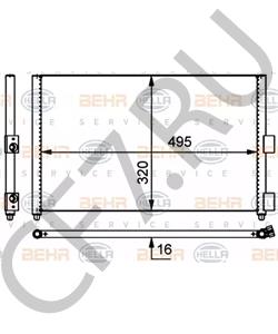 51708909 Конденсатор, кондиционер FIAT в городе Екатеринбург