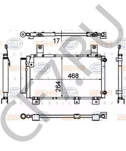 88461-97206 Конденсатор, кондиционер DAIHATSU в городе Екатеринбург