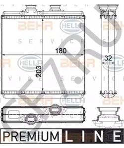 A 204 830 00 61 Теплообменник, отопление салона MERCEDES-BENZ (BBDC) в городе Екатеринбург