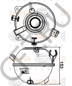 1K0121407 Компенсационный бак, охлаждающая жидкость AUDI в городе Екатеринбург