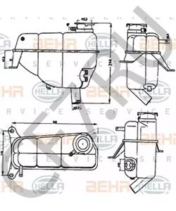 124 500 13 49 Компенсационный бак, охлаждающая жидкость MERCEDES-BENZ в городе Екатеринбург