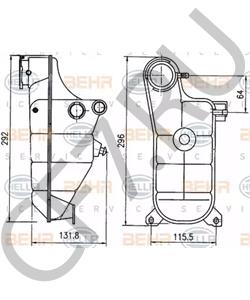 A 124 500 06 49 Компенсационный бак, охлаждающая жидкость MERCEDES-BENZ в городе Екатеринбург