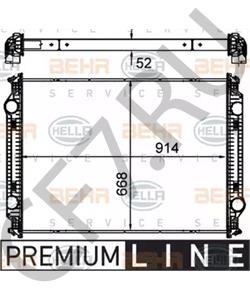BHT H0134 Радиатор, охлаждение двигателя Freightliner в городе Екатеринбург