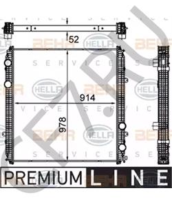 BHT E3758 Радиатор, охлаждение двигателя Freightliner в городе Екатеринбург