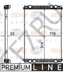 BHT H9350 Радиатор, охлаждение двигателя Freightliner в городе Екатеринбург