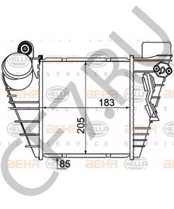 1J0 145 805 T Интеркулер VW в городе Екатеринбург