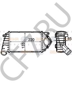 6E0 145 805 B Интеркулер VW в городе Екатеринбург