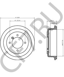 NAM7155 MG Тормозной барабан в городе Екатеринбург