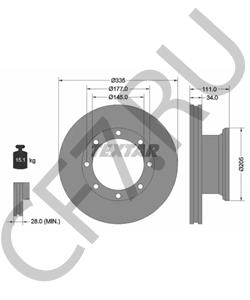 CVD573 MWM Тормозной диск в городе Екатеринбург