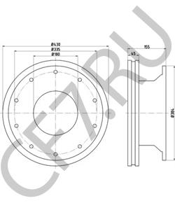 M20013501 FRUEHAUF Тормозной диск в городе Екатеринбург