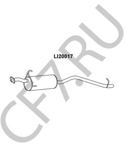 1743087Z04 PIAGGIO Глушитель выхлопных газов конечный в городе Екатеринбург