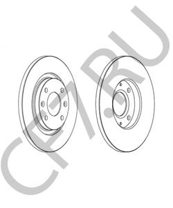 1618890380 Peugeot-Citroen Диск тормозной CITROEN BERLINGO, PEUGEOT PARTNER 1.4i-1.8i 96 в городе Екатеринбург