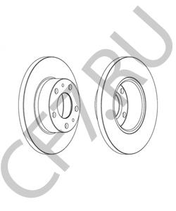 4246J8 Peugeot-Citroen ДИСКИ ТОРМОЗНЫЕ в городе Екатеринбург