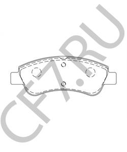 425423 CITROËN (DF-PSA) Комплект тормозных колодок, дисковый тормоз в городе Екатеринбург