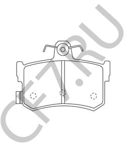 GBP90323 MEGA Комплект тормозных колодок, дисковый тормоз в городе Екатеринбург