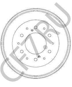 42431-60040 BERLIET Тормозной барабан в городе Екатеринбург