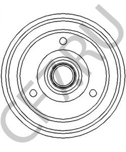 ZF424721 TALBOT Тормозной барабан в городе Екатеринбург