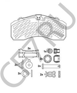 44202220 BOVA Комплект тормозных колодок, дисковый тормоз в городе Екатеринбург