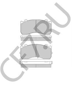 9291048 SAETA Комплект тормозных колодок, дисковый тормоз в городе Екатеринбург