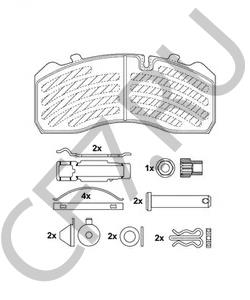 09291024-SB6000 SMB Комплект тормозных колодок, дисковый тормоз в городе Екатеринбург