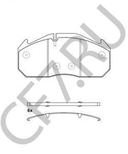 68325128 RUBERY-OWEN Комплект тормозных колодок, дисковый тормоз в городе Екатеринбург