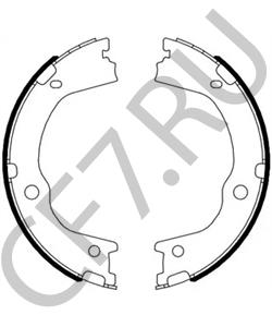 4833A34010 Ssang Yong Колодки ручного тормоза ACTYON 10- 4WD в городе Екатеринбург