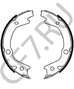 4833A21000 Ssang Yong Колодки задние барабанные стояночного тормоза, комплект в городе Екатеринбург