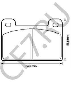 443 96 0612 184 TATRA Комплект тормозных колодок, дисковый тормоз в городе Екатеринбург