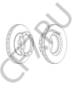 II371910061 Knorr-Bremse Диск тормозной задний в городе Екатеринбург