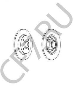 424945 CITROËN (DF-PSA) Тормозной диск в городе Екатеринбург