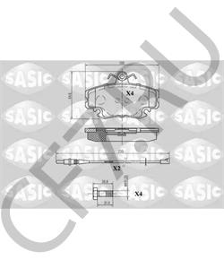 6000008018 ALPINE Комплект тормозных колодок, дисковый тормоз в городе Екатеринбург