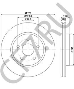 1052089269AB JEEP VIASA Тормозной диск в городе Екатеринбург