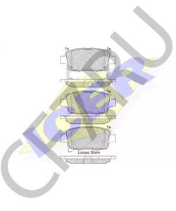 04465-52170 SCION Комплект тормозных колодок, дисковый тормоз в городе Екатеринбург