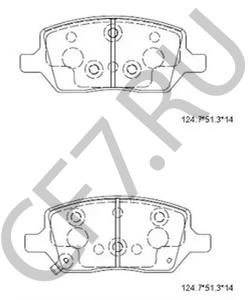 SP000027 AM GENERAL Комплект тормозных колодок, дисковый тормоз в городе Екатеринбург