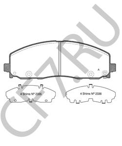 68260870AB RAM Комплект тормозных колодок, дисковый тормоз в городе Екатеринбург