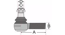 MEYLE Наконечник рулевой тяги LH 27 M30x1.5 M24x1.5 L=122 360200005