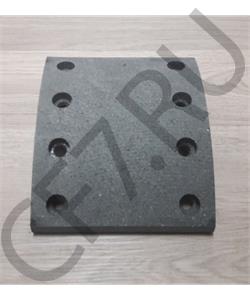 WG9100440029 CREATEK Накладка тормозная передняя (188х160х14, 8 отв.) (CK8101) HOWO в городе Екатеринбург