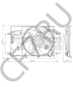 0000051878036 ABARTH Вентилятор, охлаждение двигателя в городе Екатеринбург