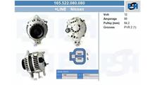 JAC Генератор JAC 1045 K2, DFA EQ1030 JFZ-170-061 (14V 70A) 23100-6T002, 0986JR0913