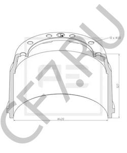 88 044 KÖGEL Тормозной барабан в городе Екатеринбург