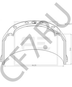 86 608 KÖGEL Тормозной барабан в городе Екатеринбург