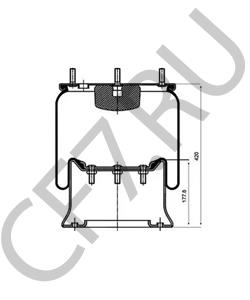650 2348 TRAILOR Кожух пневматической рессоры в городе Екатеринбург