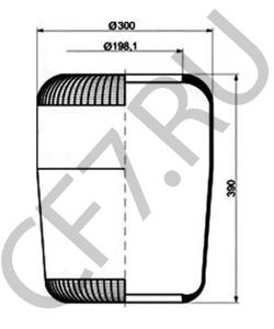 624319-680 VAN HOOL Кожух пневматической рессоры в городе Екатеринбург